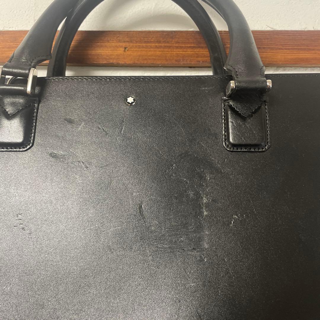 【即日発送】MONTBLANC ビジネスバッグ ブリーフケース3室 ブラック