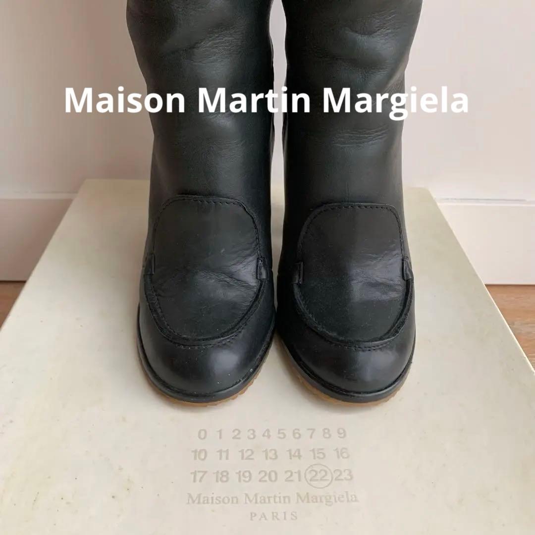 名作⭐️試着のみ極美品⭐️メゾンマルタンマルジェラ⭐️ロングブーツ23cm⭐️