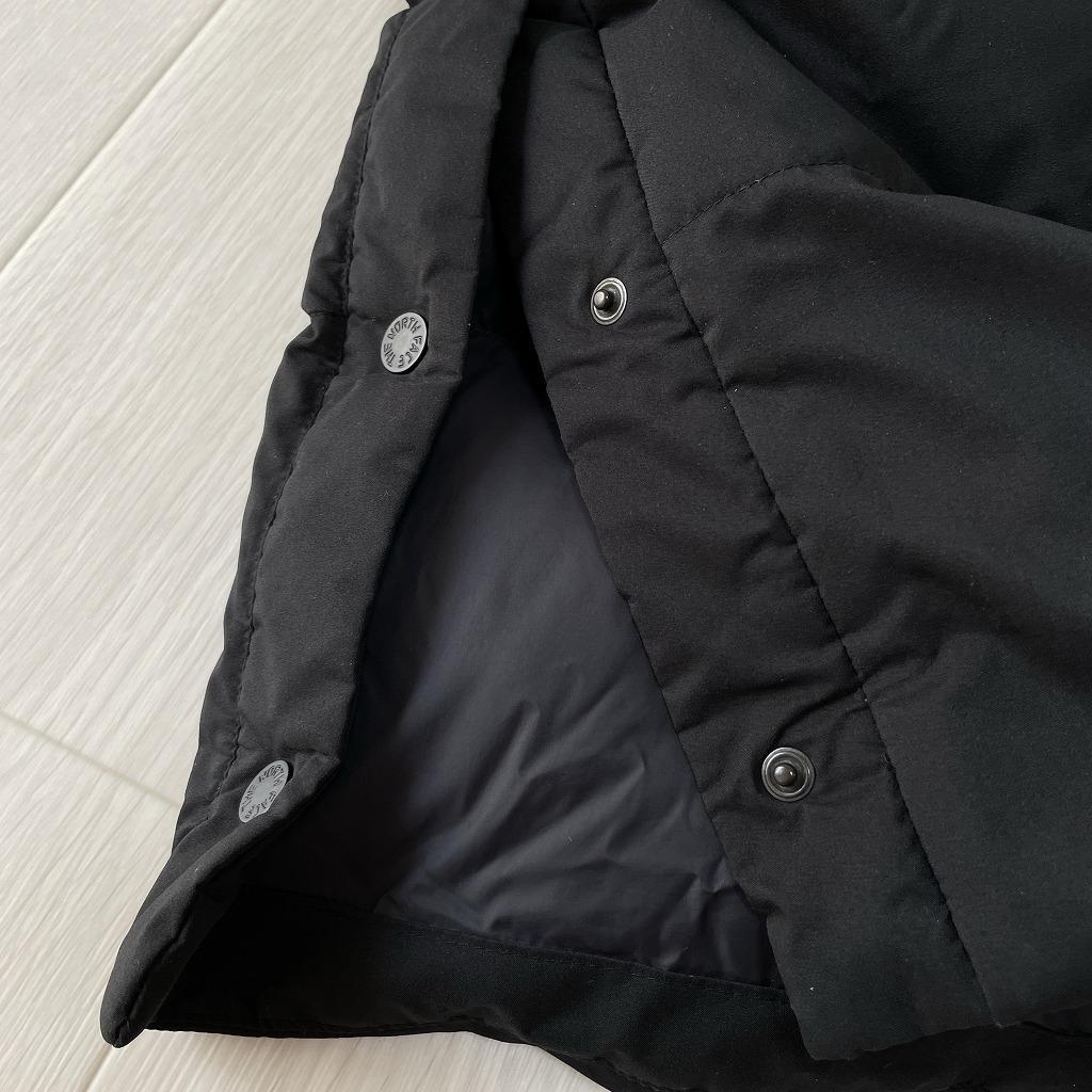 ノースフェイス　ロングダウン　ベンチコート　ロングコート　メンズS　ブラック