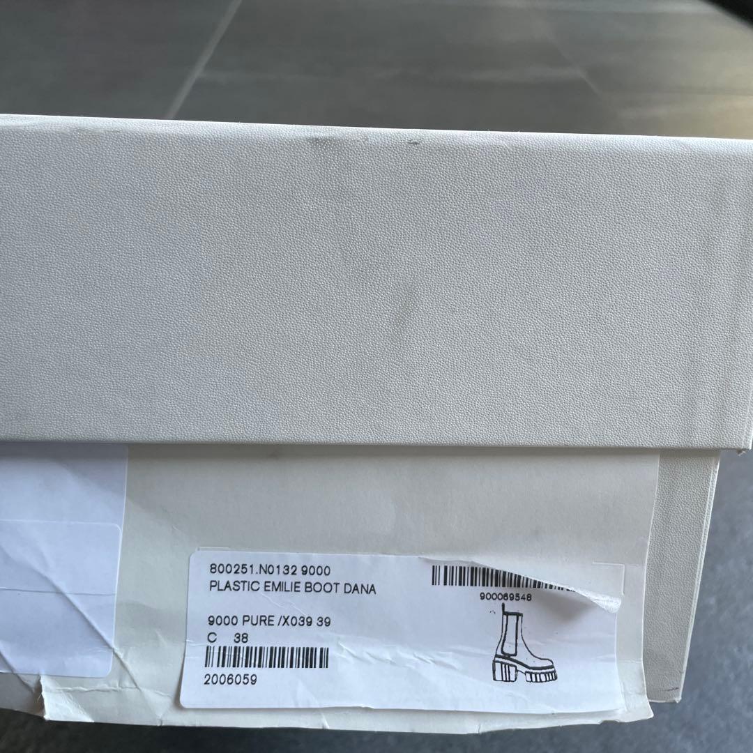 STELLA McCARTNEY サイドゴアブーツ ホワイト38 エミリー⭐︎最終