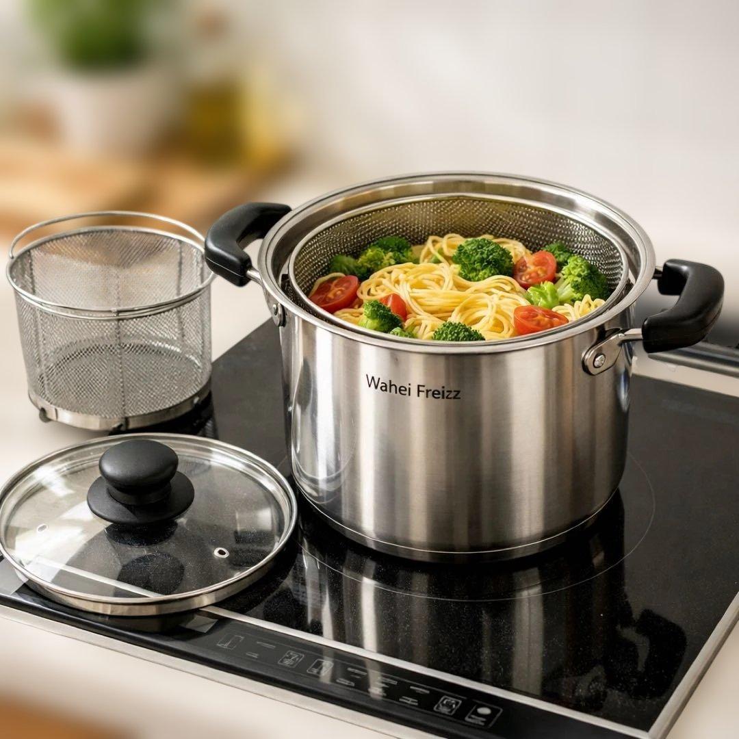 新品 和平フレイズ パスタ鍋5.8L FS-12 日本製 燕三条 IH