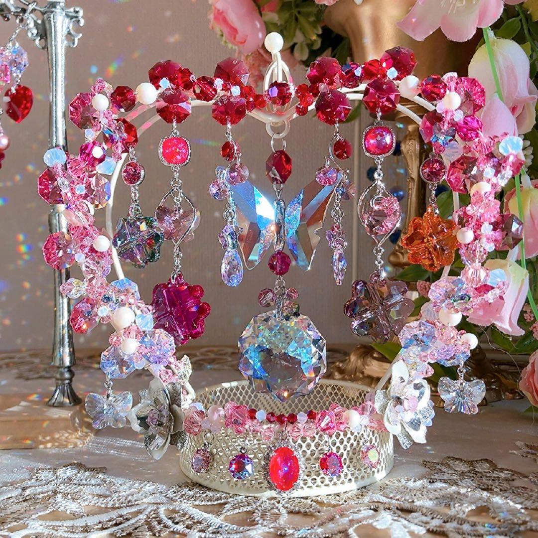 ☆かおmama☆様♡*.スワロフスキー♡スタンドサンキャッチャー♡3点&チャーム