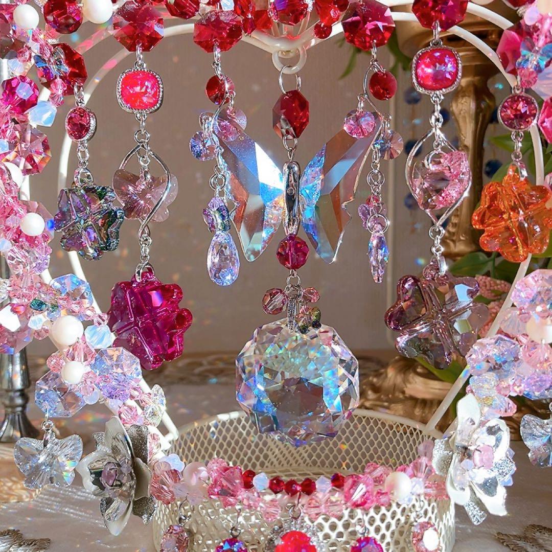 ☆かおmama☆様♡*.スワロフスキー♡スタンドサンキャッチャー♡3点&チャーム