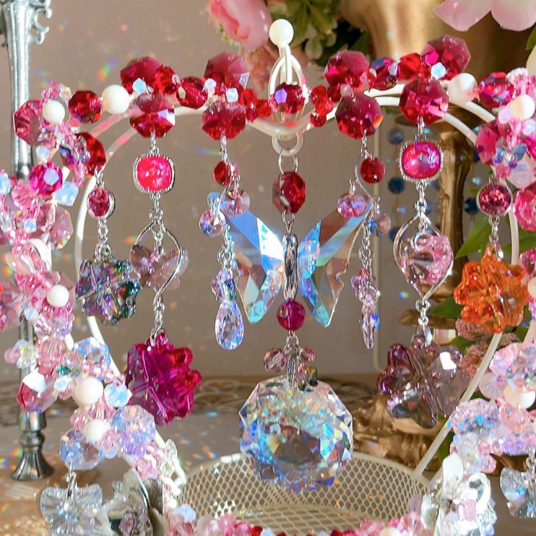 ☆かおmama☆様♡*.スワロフスキー♡スタンドサンキャッチャー♡3点&チャーム