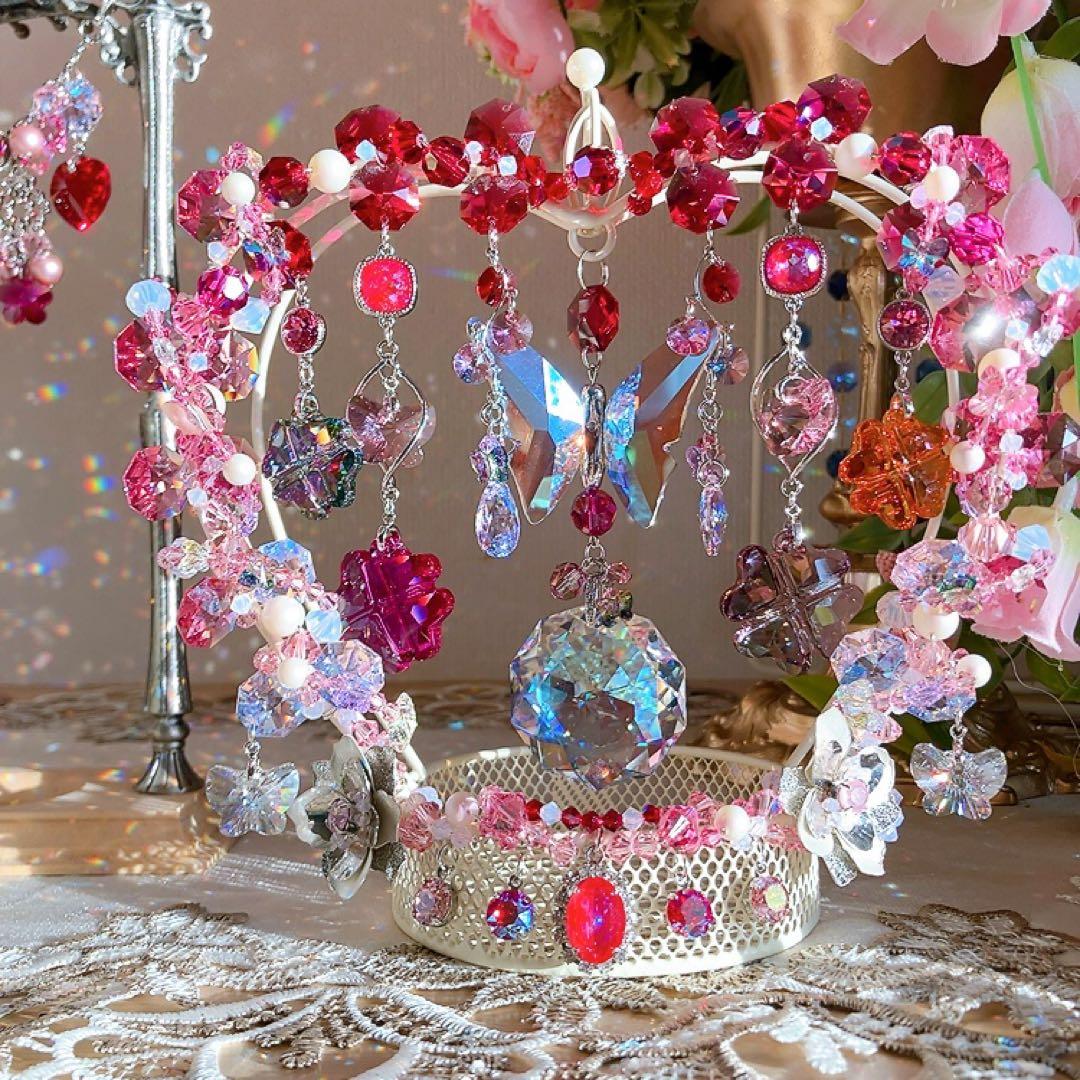 ☆かおmama☆様♡*.スワロフスキー♡スタンドサンキャッチャー♡3点&チャーム