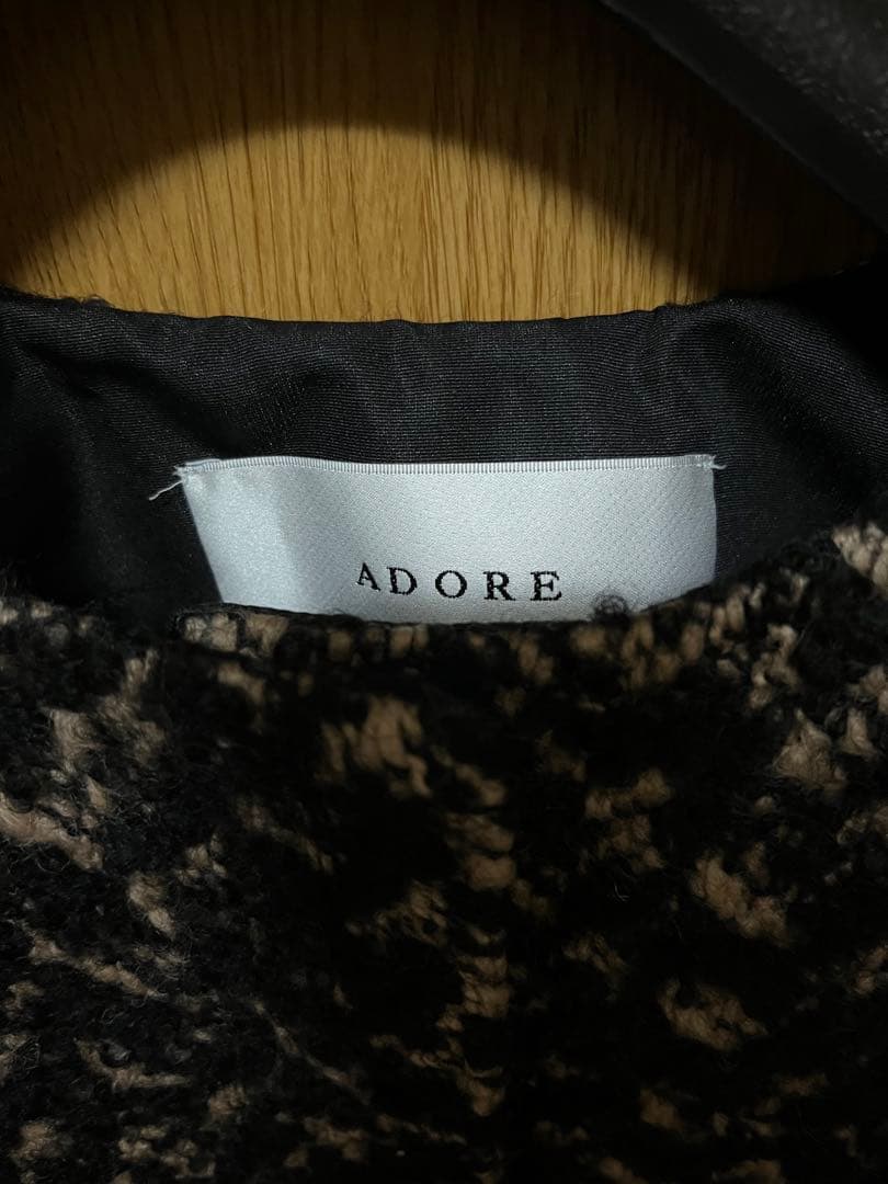 ADORE ヘリンボーンツイードジャケット　アドーア