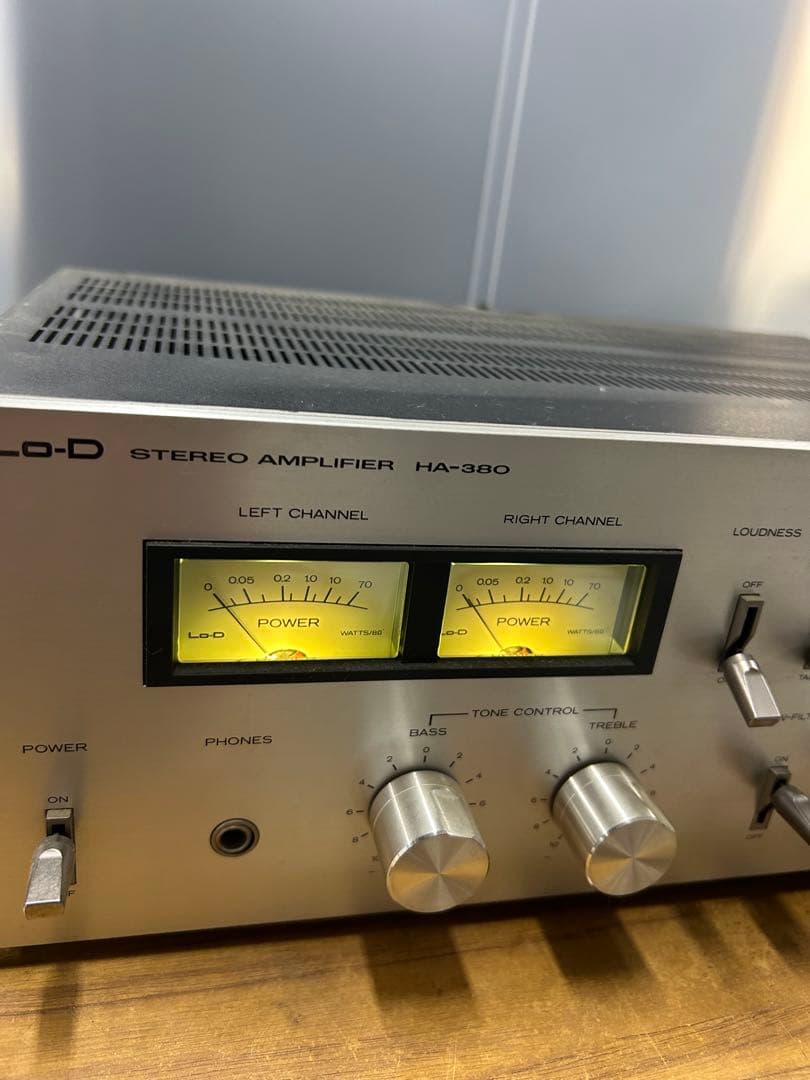 【HITACHI】 Lo-D プリメインアンプ ステレオアンプ HA-380
