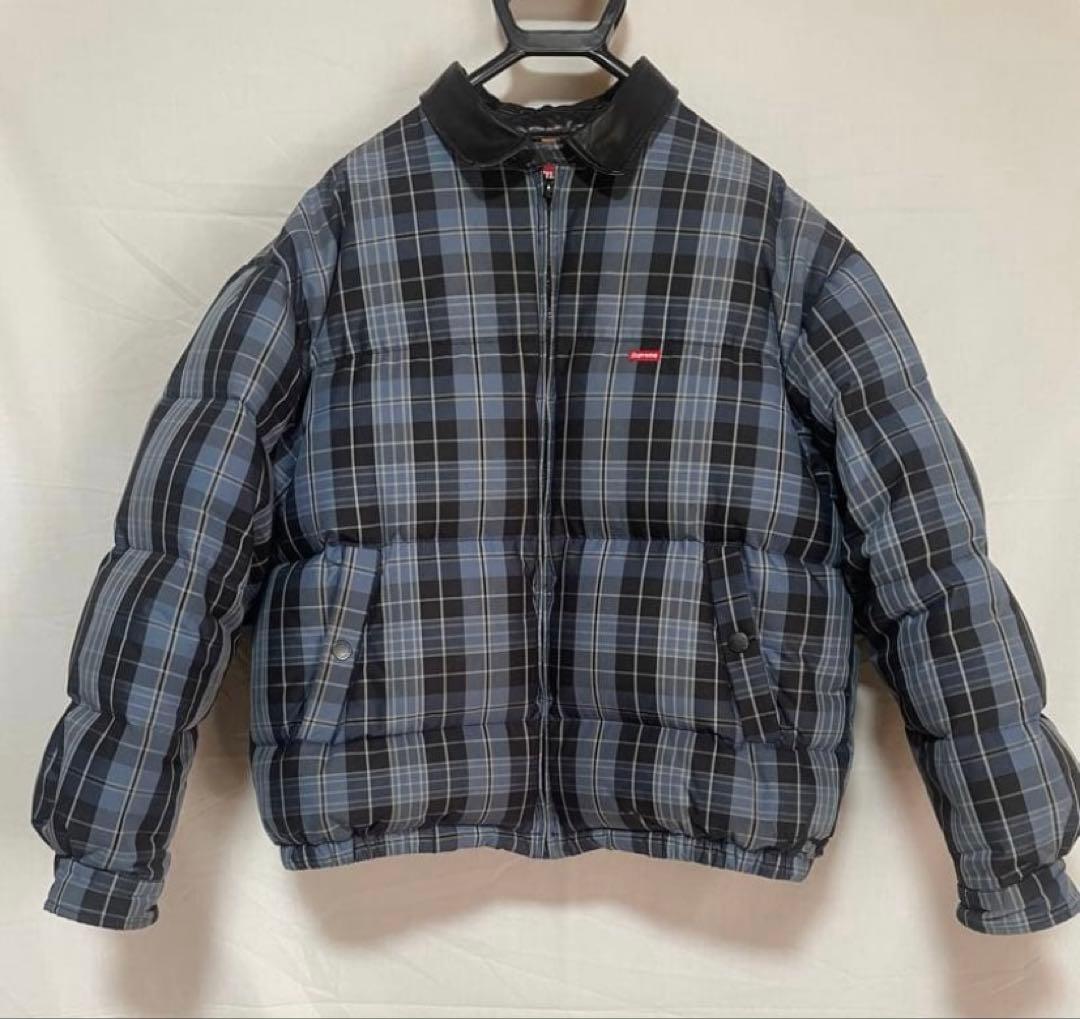 ジャケット・アウター supreme Leather Collar Puffy Jacket