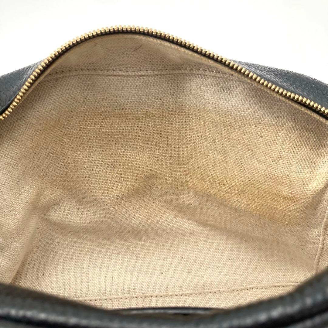 美品✨J&M DAVIDSON カメラバッグ レザー ショルダー シボ革 黒