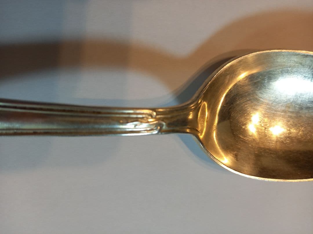 純銀スプーン ドイツ語『SILBER100』刻印 サイズ=カレースプーン大き目