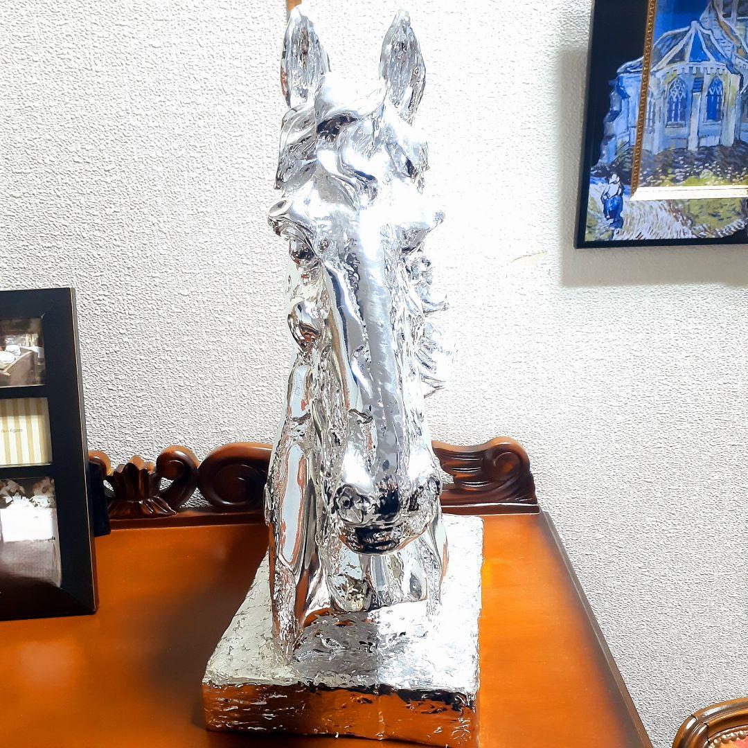 輸入雑貨　イタリアンクラッシック　『シルバーホース』　オーナメント　エレガント