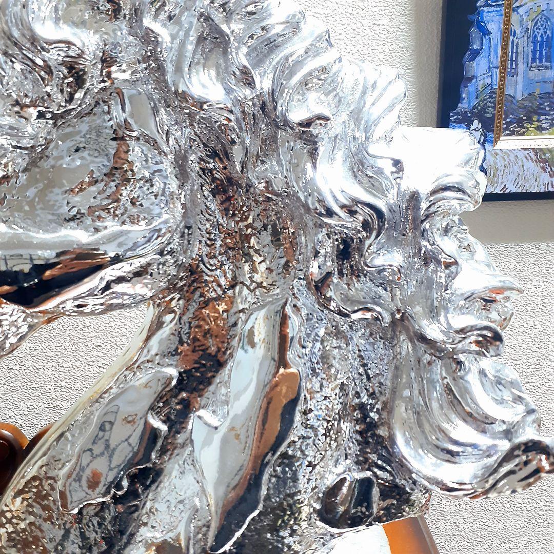 輸入雑貨　イタリアンクラッシック　『シルバーホース』　オーナメント　エレガント