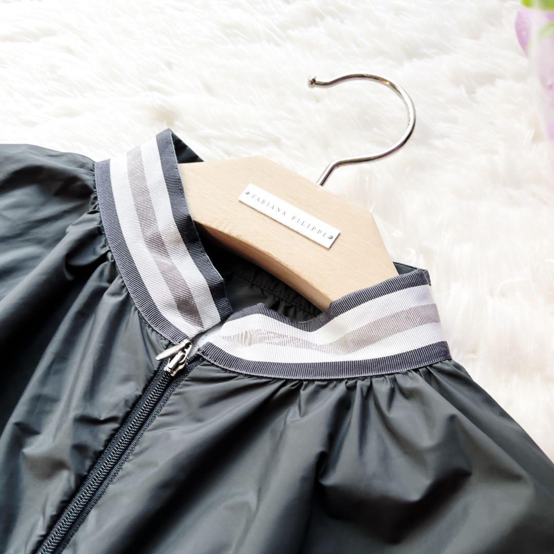 極美品　ファビアナフィリッピ ケープ　ナイロン　ポンチョ　カシュクール　フリル