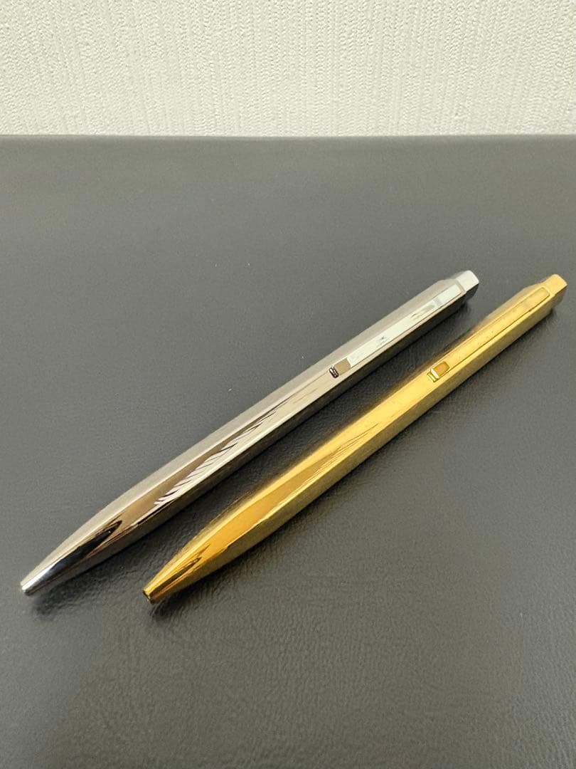 モンブラン　レオナルド　ボールペン　シルバー&ゴールド2本組　動作良好美品