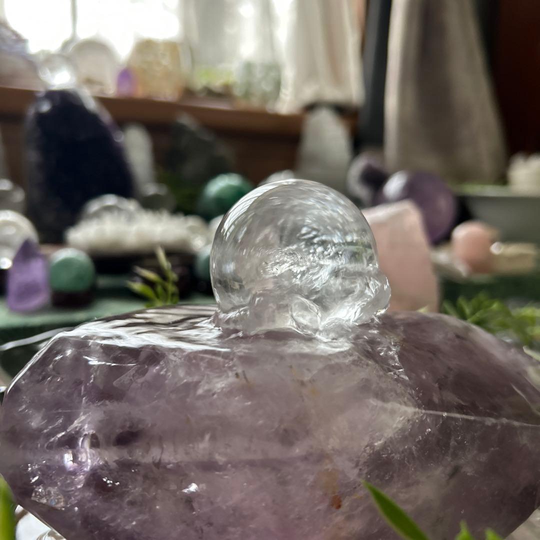✨破格✨絶品‼️アメジスト☆噴水☆天然石☆ファウンテン☆秘蔵品⭐︎高さ17㎝⭐︎レア⭐︎
