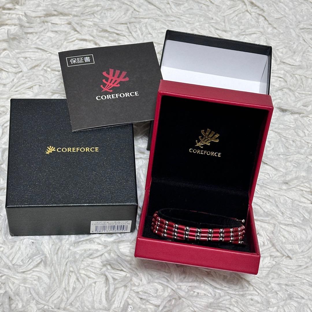 美品 正規品 コアフォースループ カーディナルレッド サス７０cm