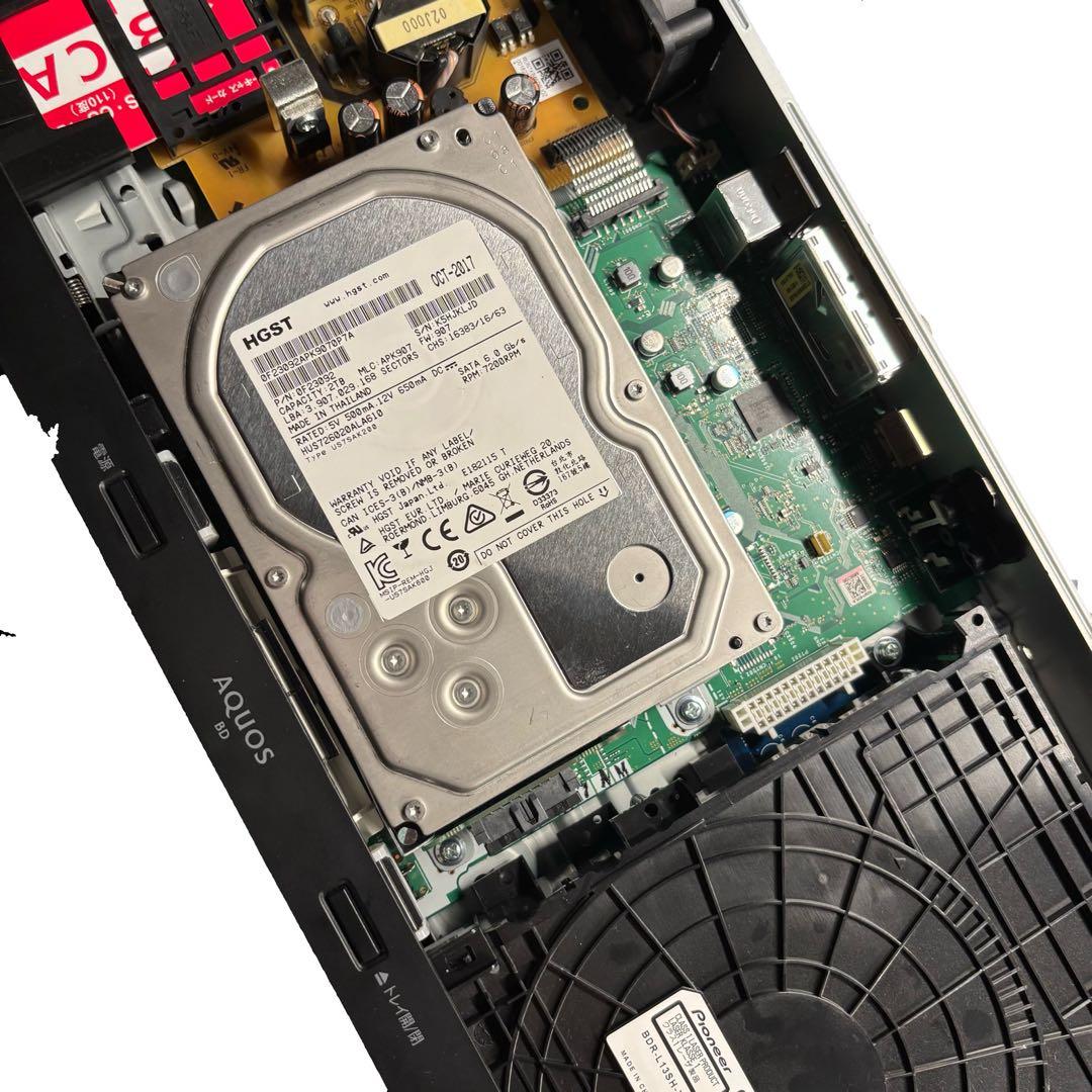 SHARP AQUOS BD-NW520 2番組同時録画 2TB