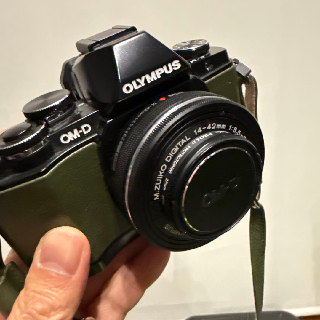 激レア OLYMPUS OM-D E-M10 グリーン 広角レンズ付！