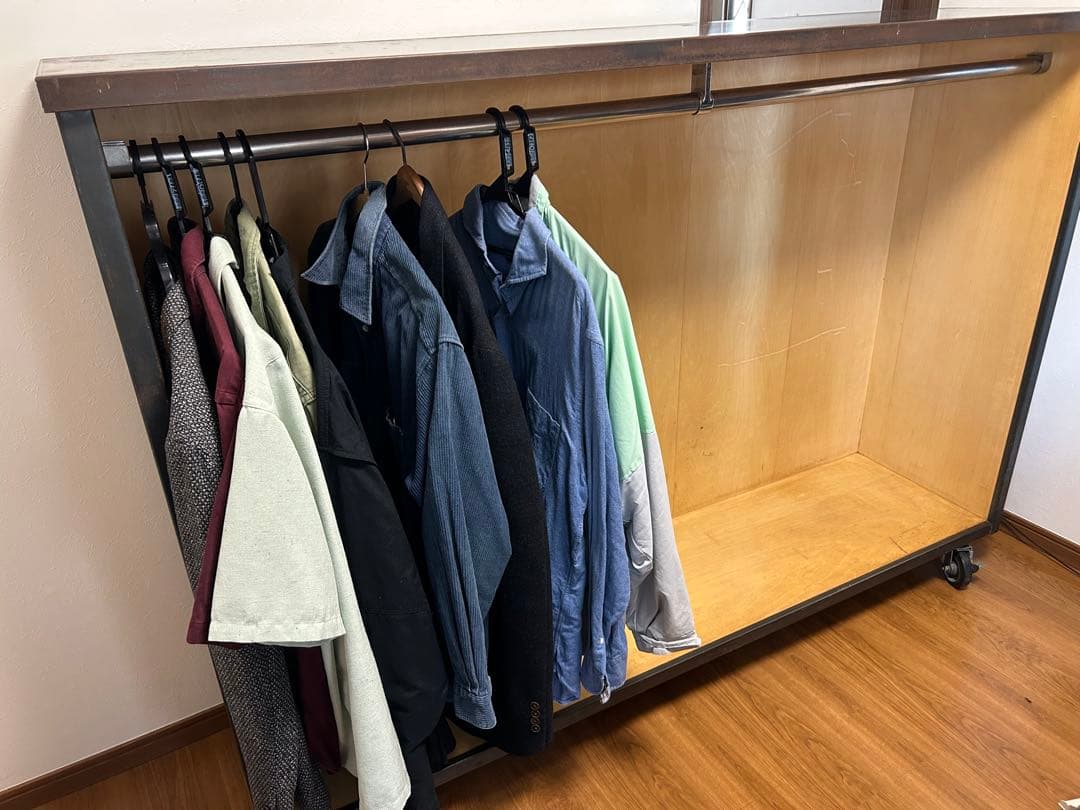 キャスター付　ヴィンテージ大型ハンガーラック