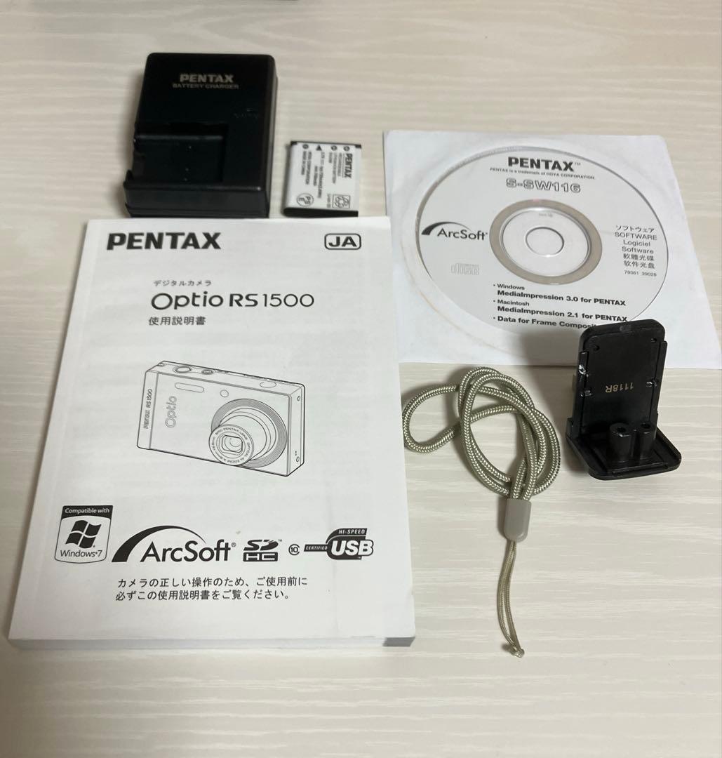 【着せ替えカメラ】PENTAX OPTIO RS1500／パールホワイト