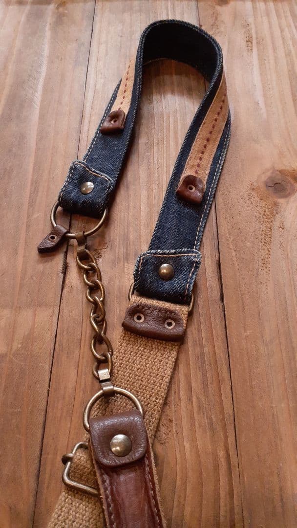 デニムリメイク★★★OUOUTDOOR VINTAGE 肩掛けトート&腰袋付き