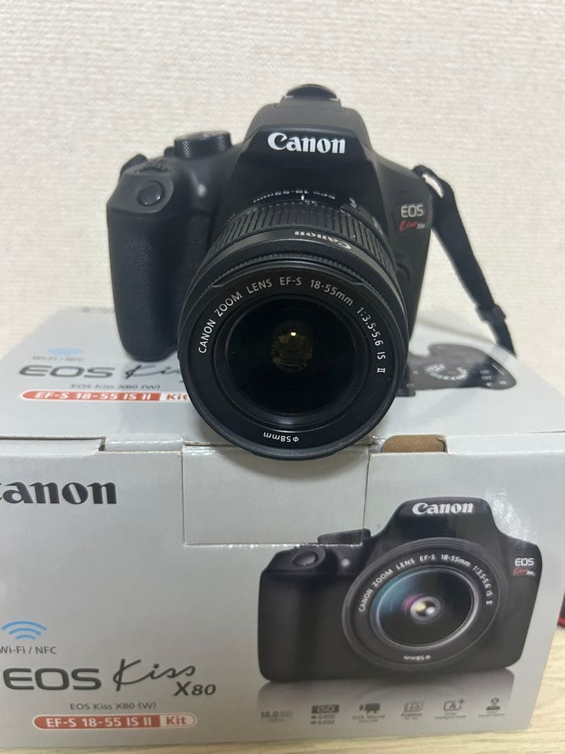 EOS kiss X80 カメラ一式ノースフェイスカメラケースクリーナーセット