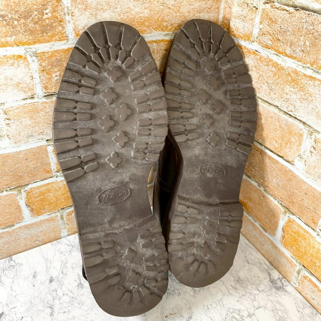 【人気メンズブランド革靴】WH ダークブラウン　プレーントゥ　85　27.0㎝