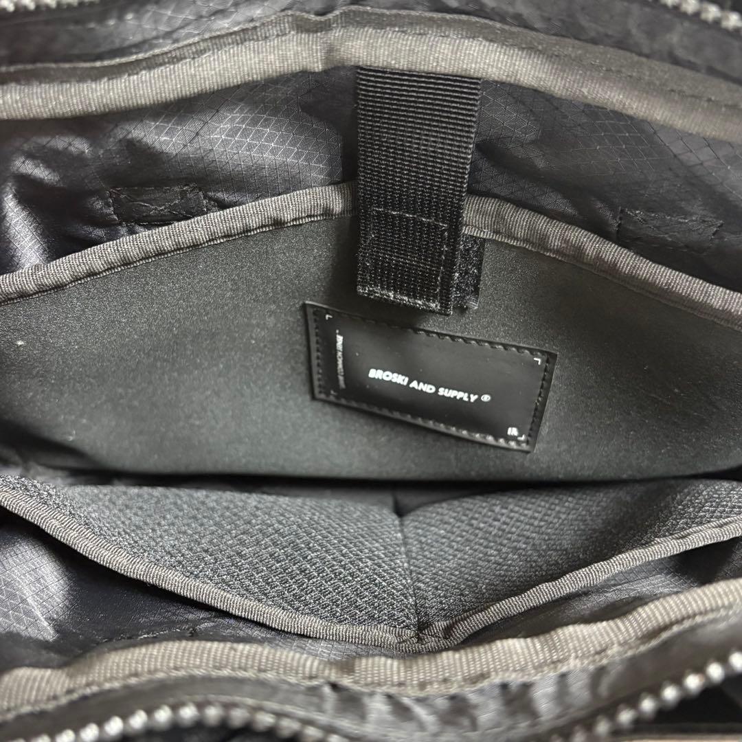 BROSKI AND SUPPLY メンズ ビジネスバッグ ブラック　5351
