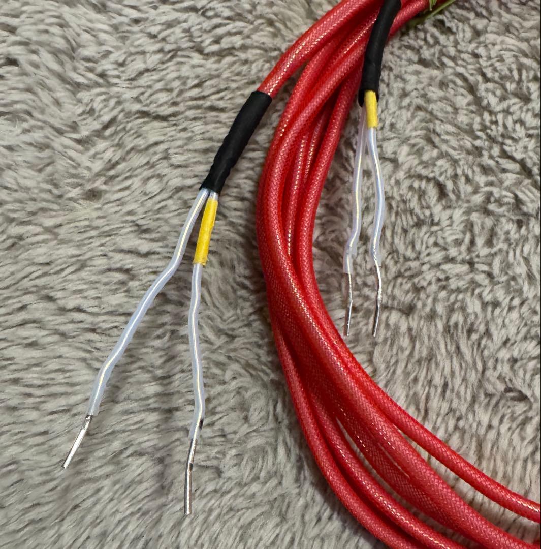 4N純銀 1.6mmフッ素絶縁単線　スピーカーケーブル仕様