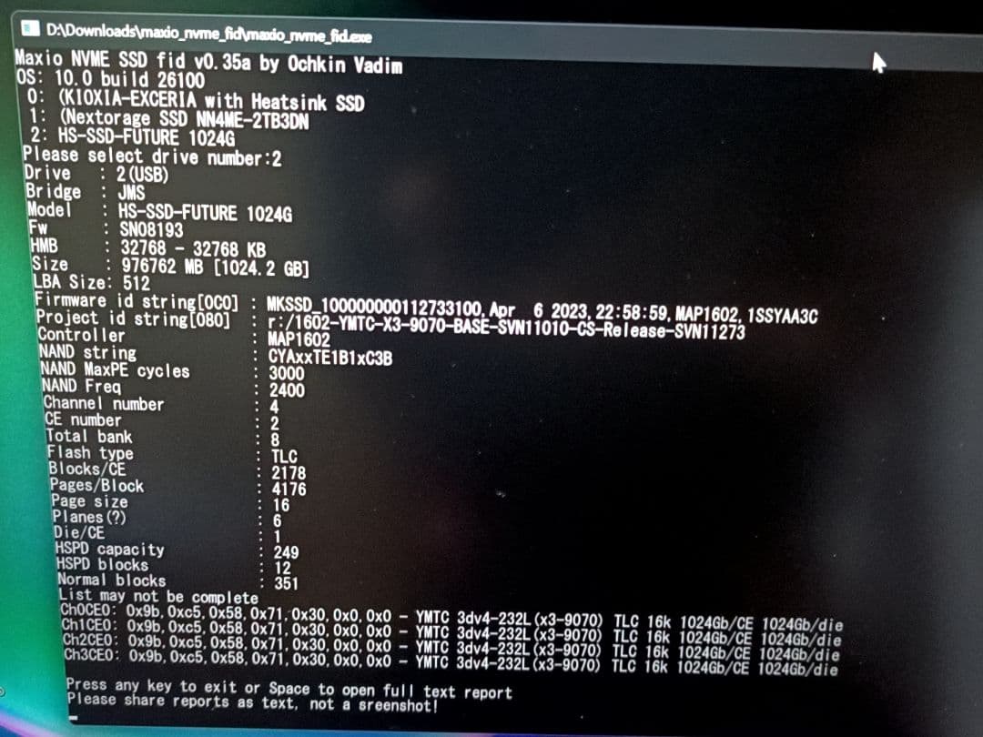 HIKSEMI M.2 SSD1TB NVMe PCIe Gen4 DRAMレス