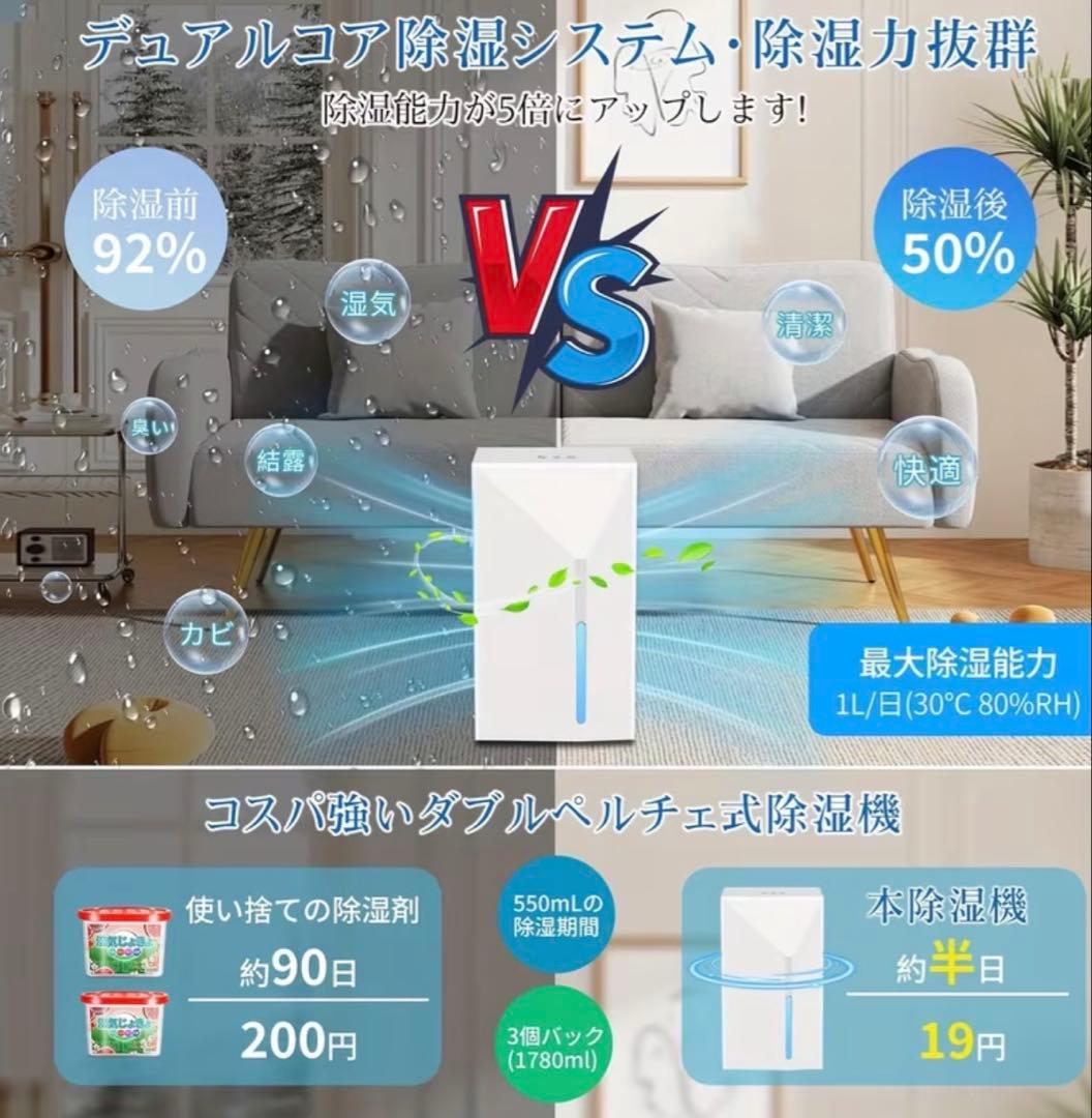 2025年新型デュアルペルチエミニ除湿機