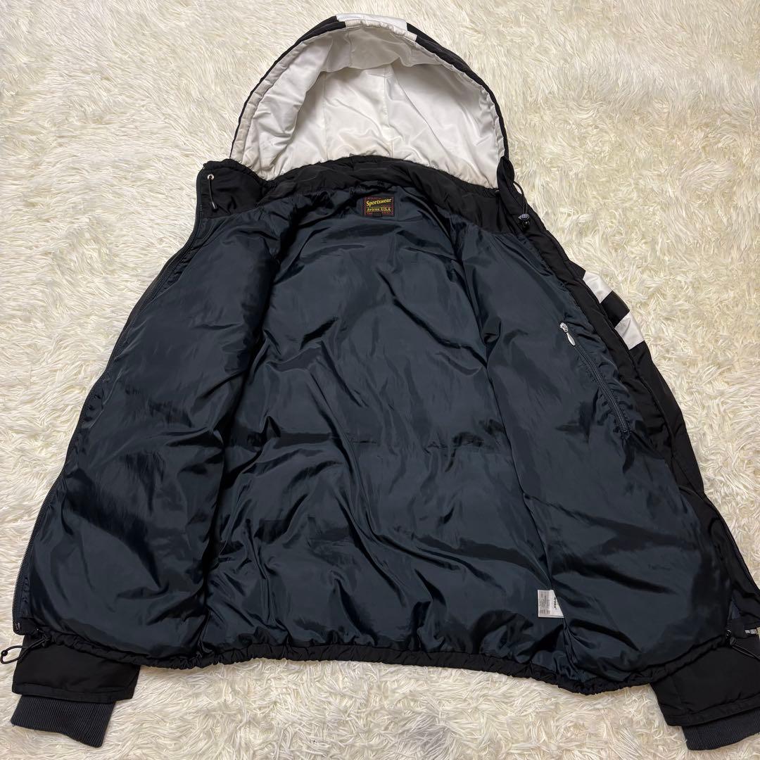 AVIREX アヴィレックス ダウンジャケット 中綿 アーチロゴ 刺繍 ワッペン