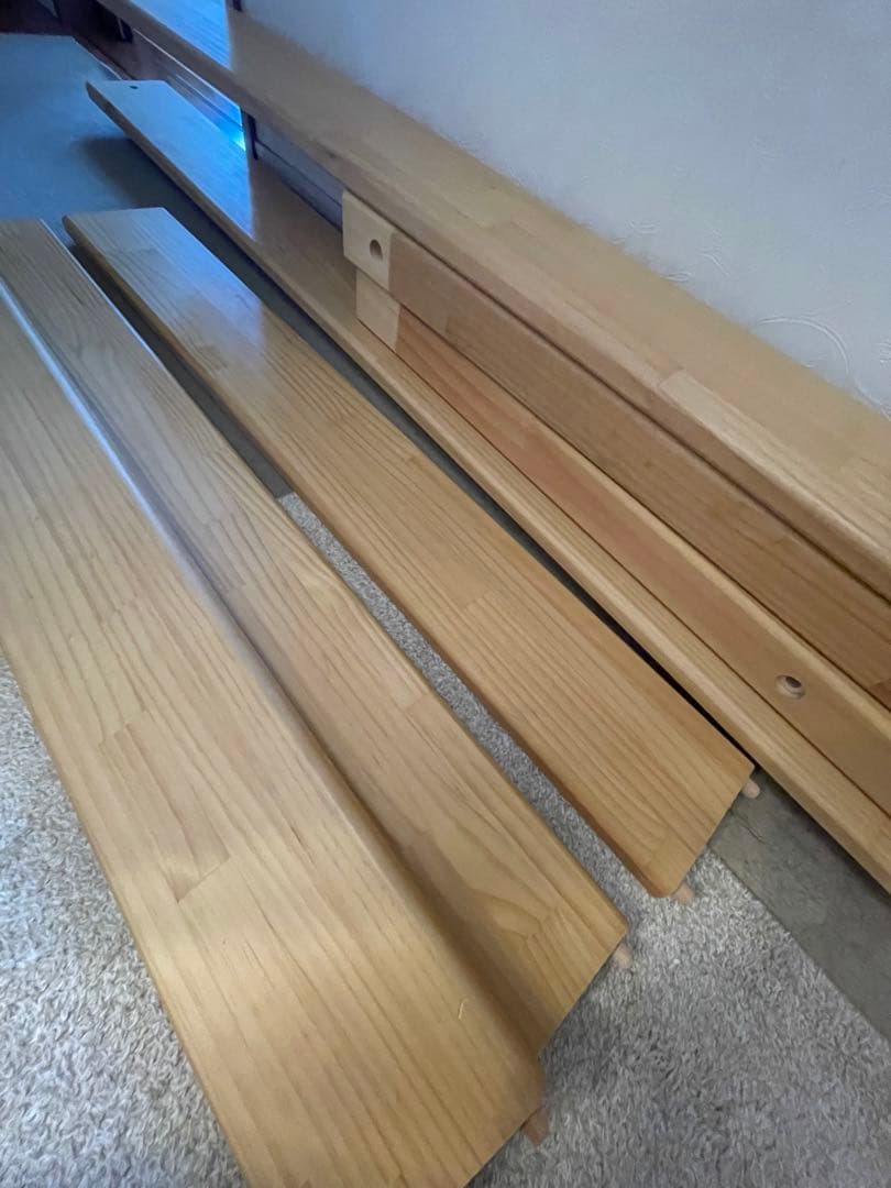 モモナチュラル　nico loft bed ロフトベッドはしご付