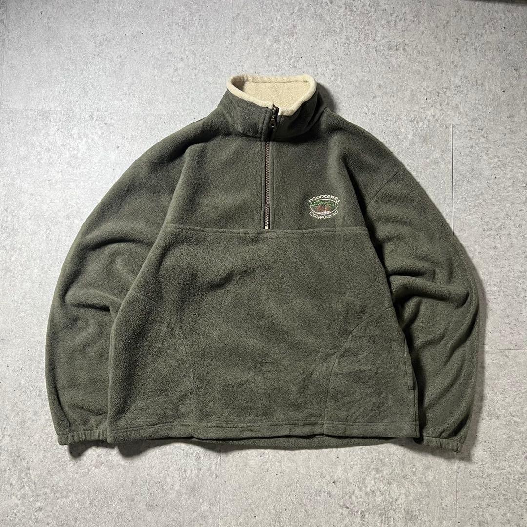 c-boy style (T45)ハーフジップフリースシティボーイコーデ古着