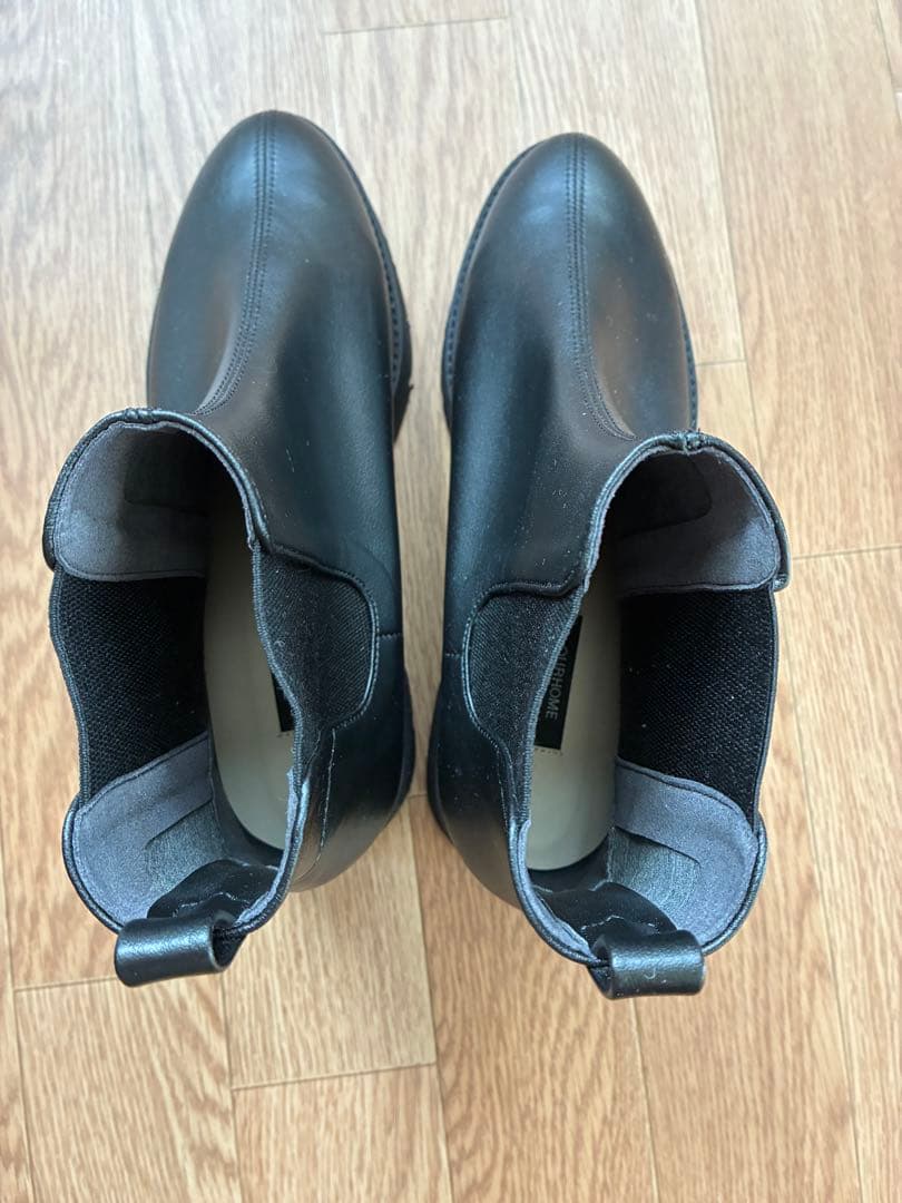 OUR 雨の日も寒い日も履けるショートブーツ　Lサイズ　ブラック