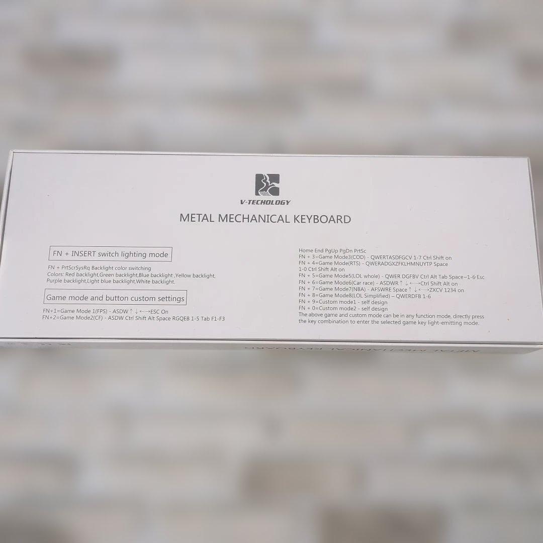 【美品】V-TECHNOLOGY メタルメカニカルキーボード