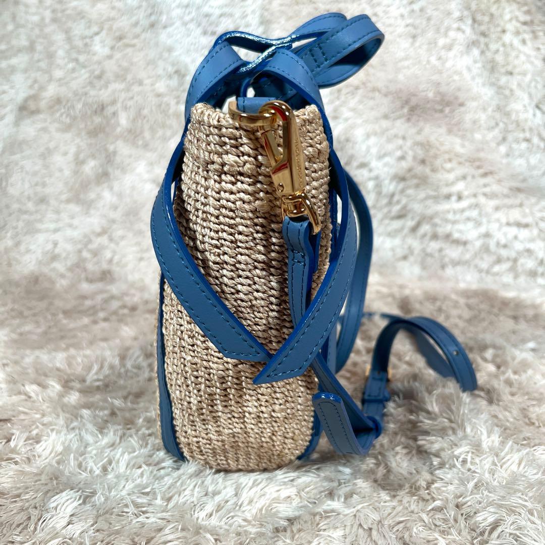 希少　ヴィオラドーロ　かごバッグ　2way ショルダーバッグ　レザー