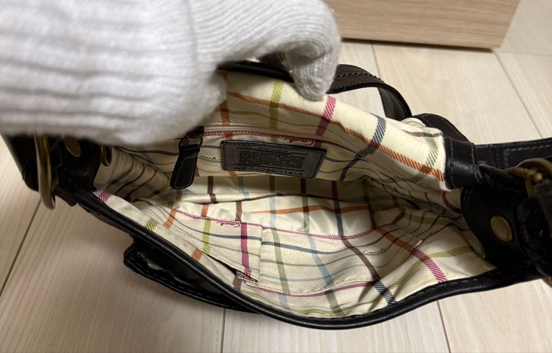 COACH オールドコーチ ショルダーバッグ ソーホー レザー ブラック Y2K
