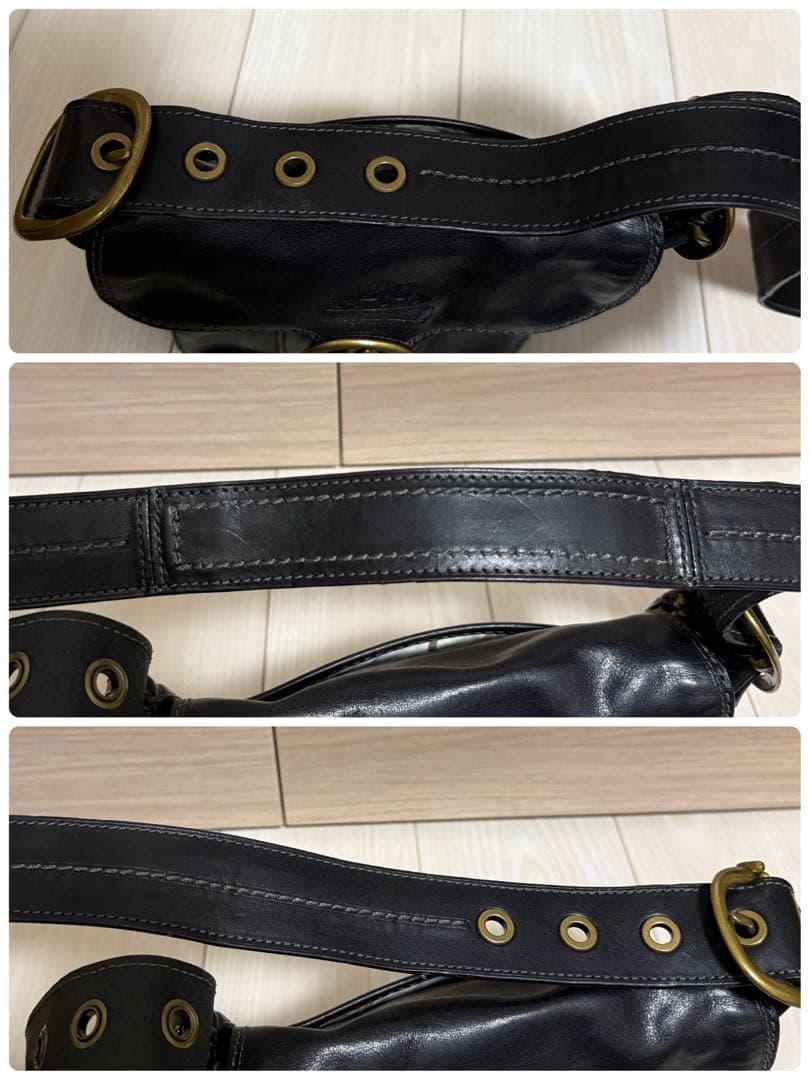 COACH オールドコーチ ショルダーバッグ ソーホー レザー ブラック Y2K