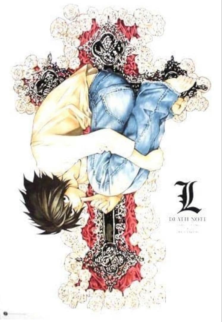 新品未開封　DEATH NOTE デスノート 小畑健展 L B2 ポスター