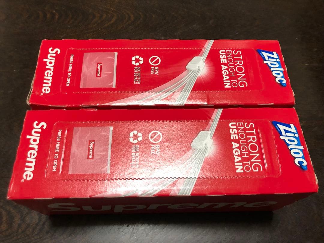 Supreme Ziploc シュプリーム ジップロック 2箱
