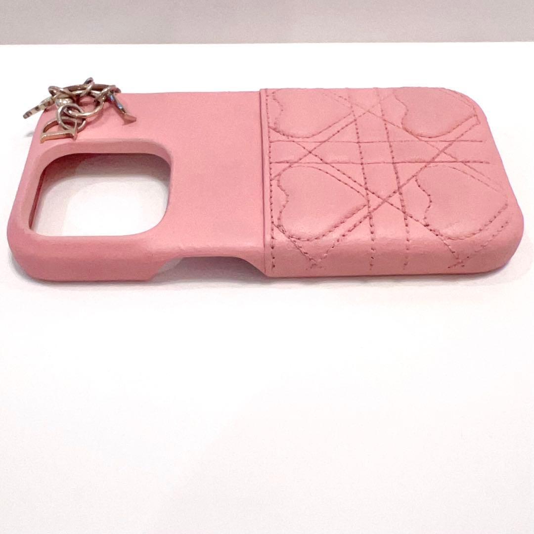 クリスチャンディオール iPhone15Pro ハート カナージュ ピンク