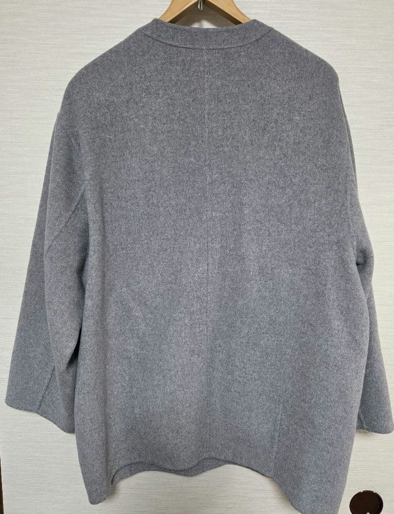 HAMILTONダブルフェイスウールショートコクーンコート