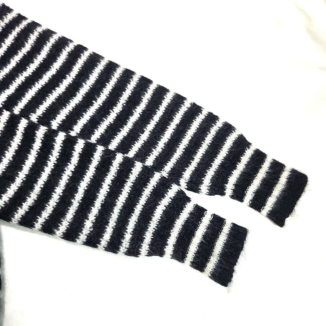 SaintLaurent サンローラン　ボーダー　メンズ　タートルネック　ニット