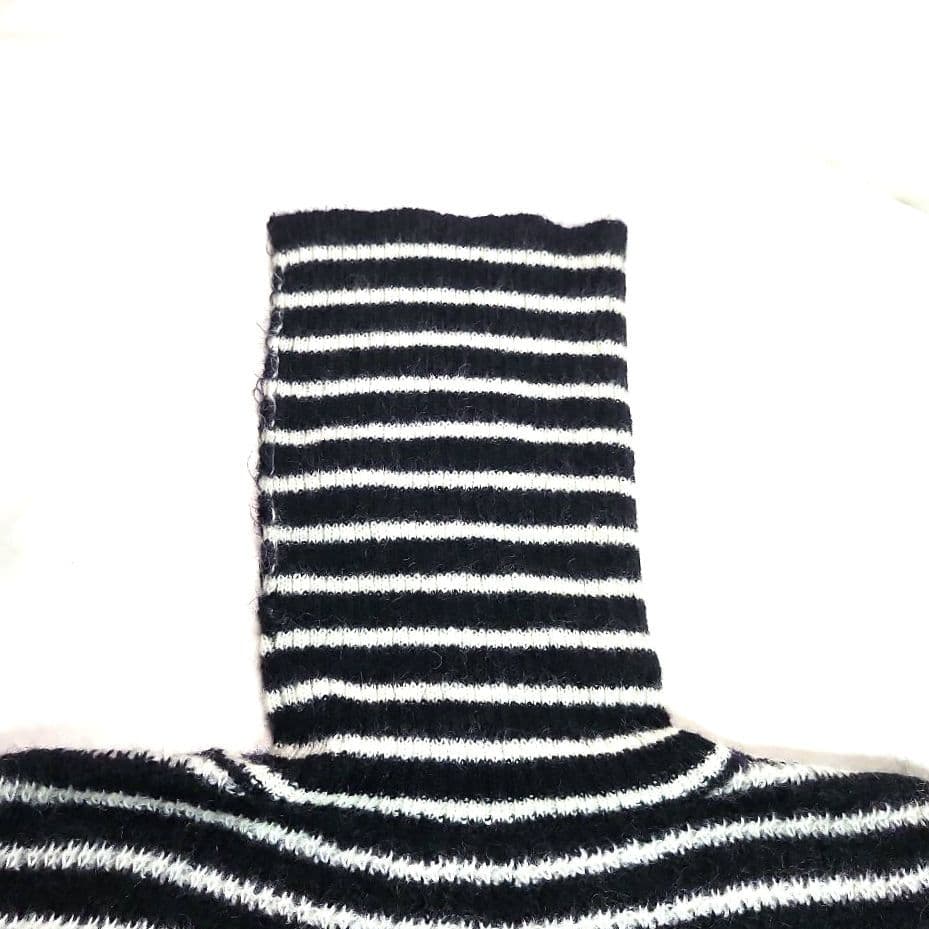 SaintLaurent サンローラン　ボーダー　メンズ　タートルネック　ニット