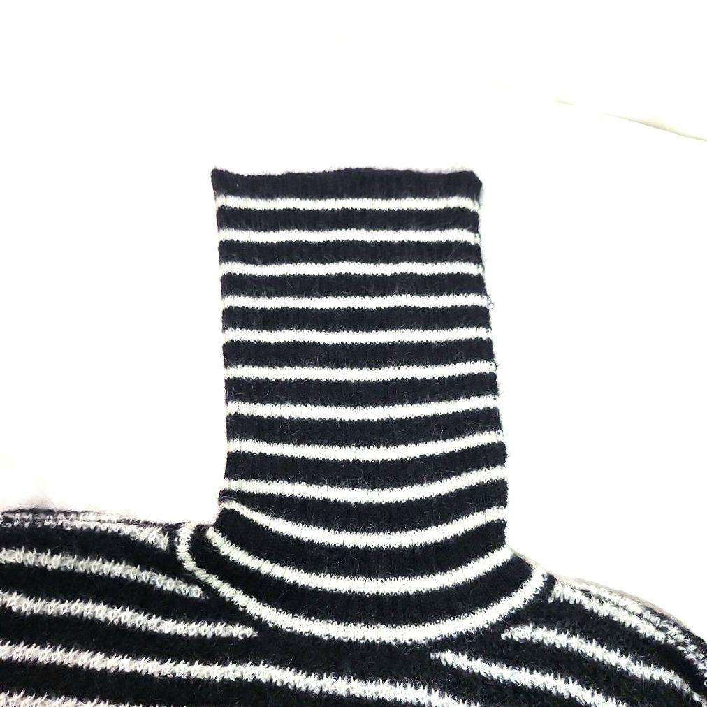SaintLaurent サンローラン　ボーダー　メンズ　タートルネック　ニット