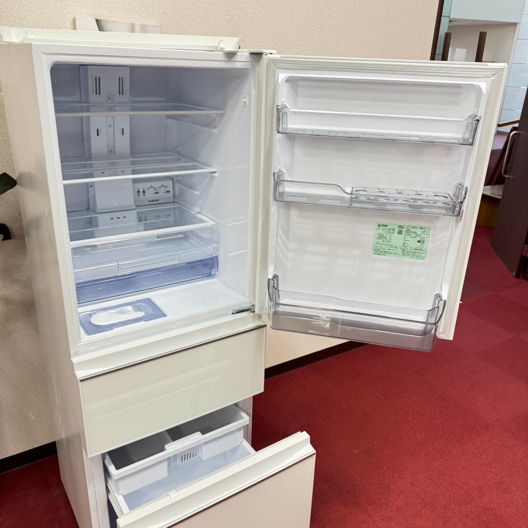 東京23区送料無料　超美品三菱2020年製　3ドア冷蔵庫330L　洗浄/除菌済み