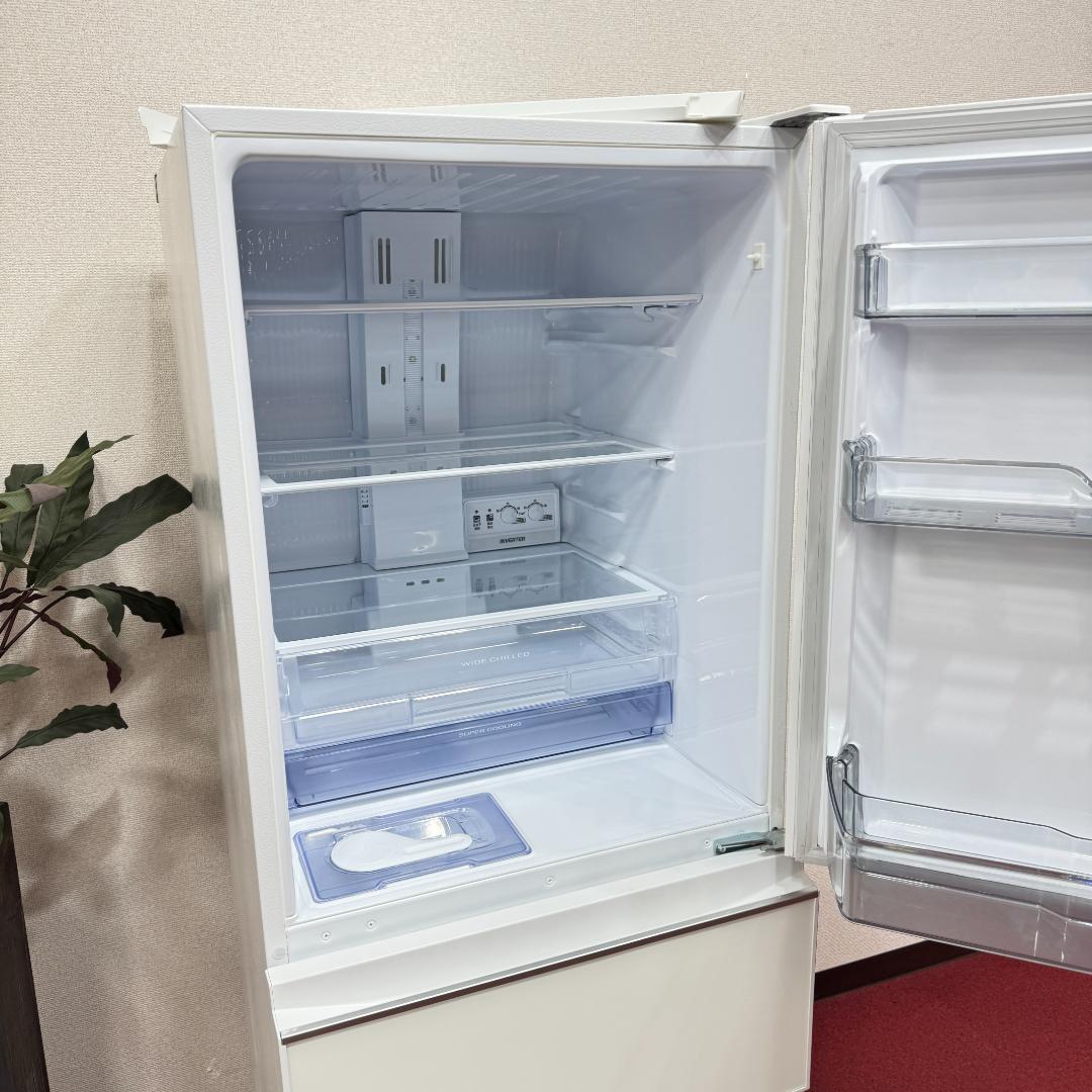 東京23区送料無料　超美品三菱2020年製　3ドア冷蔵庫330L　洗浄/除菌済み