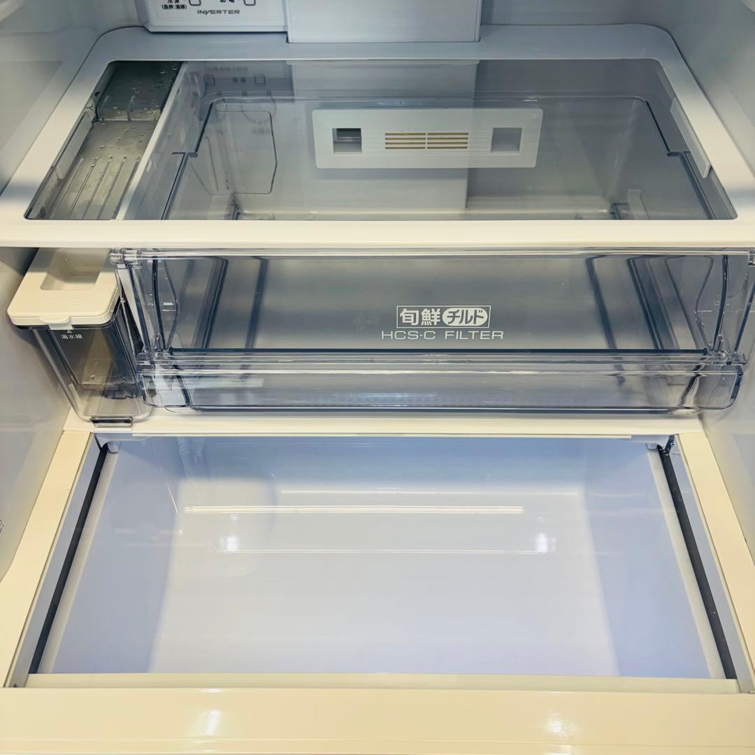 美品 AQUA 368L 冷蔵庫 おしゃれ木目調 21年製【地域限定配送無料】