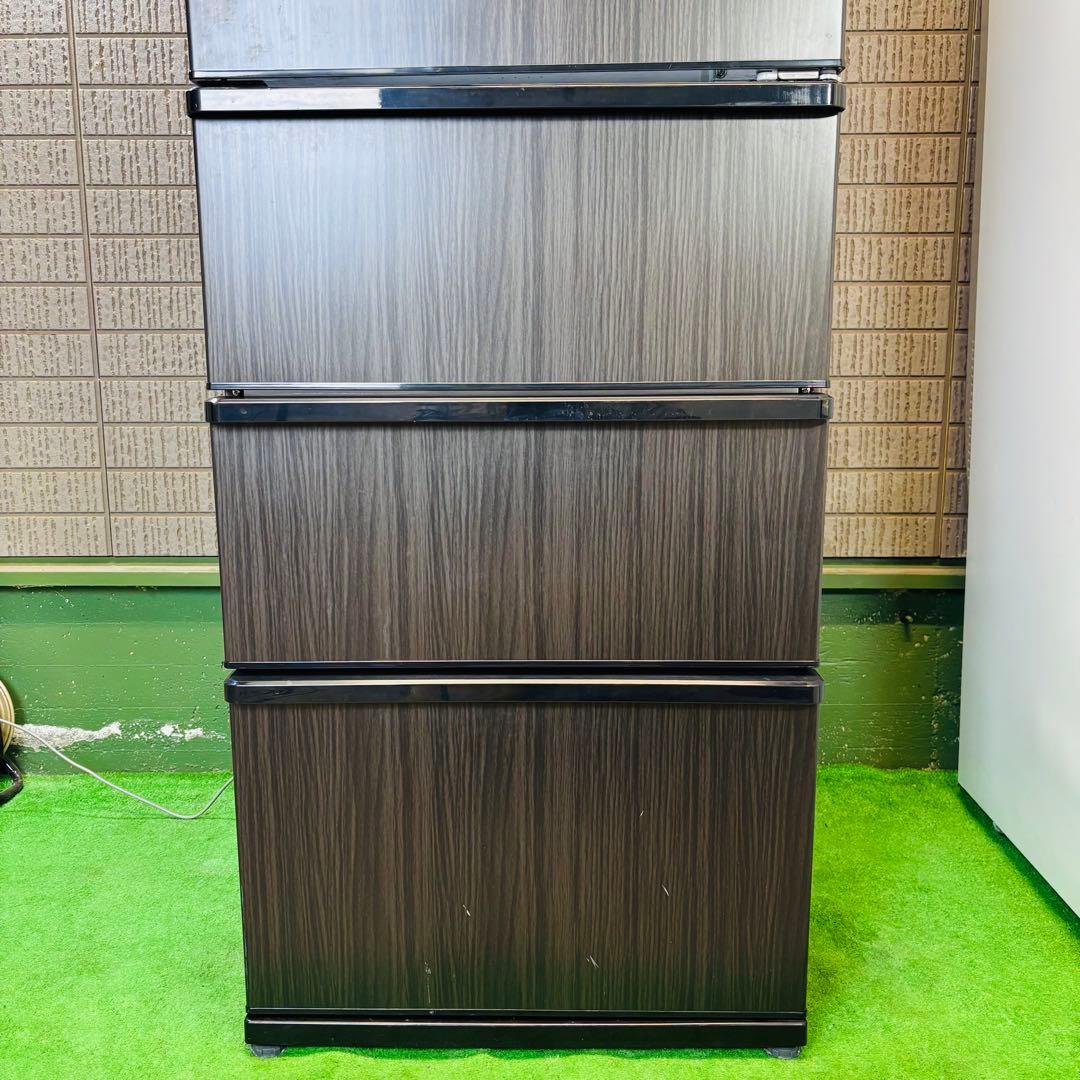 美品 AQUA 368L 冷蔵庫 おしゃれ木目調 21年製【地域限定配送無料】